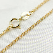 14K Solid Gold Wheat Necklace