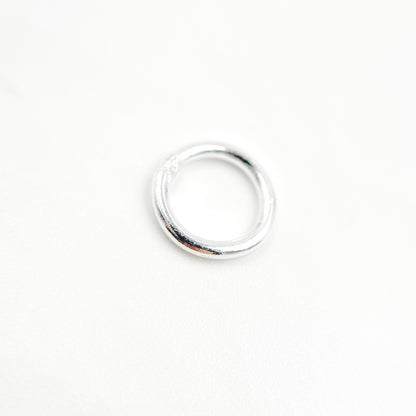 White Sterling Silver Close Jump Ring