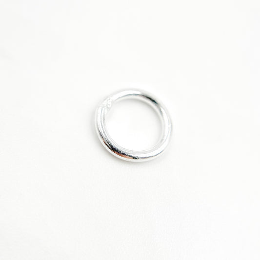 White Sterling Silver Close Jump Ring