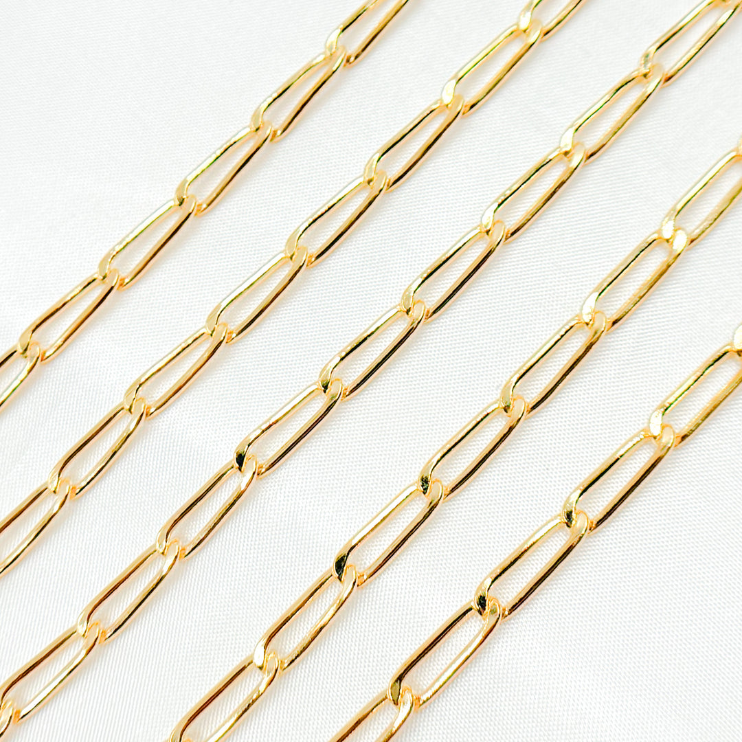 299GF. Gold Filled Curb Paperclip Chain