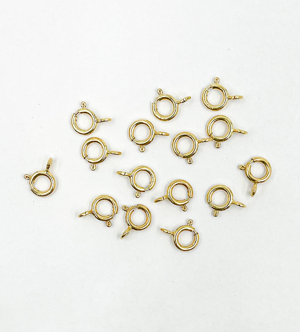 14K Gold Filled Spring Ring 5,6 & 7mm.