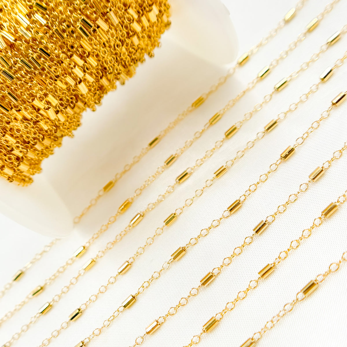  14K Gold-Filled Tube Size Satellite Chain