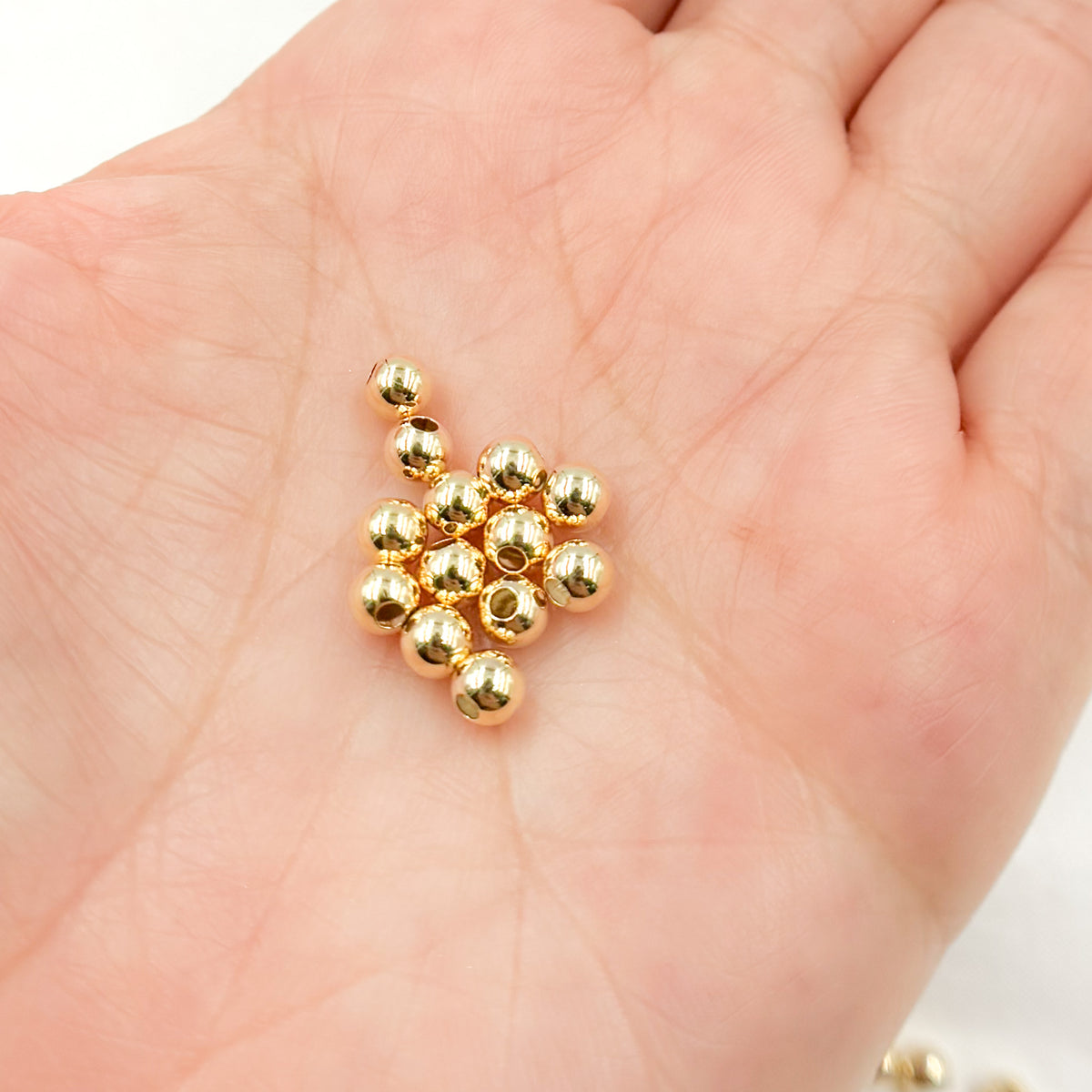 5MM Gold Filled Seamless Beads