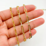 Load image into Gallery viewer, Z113GS. Two Tone Sterling Silver and Gold Plated Paperclip Textured Chain