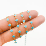 Load image into Gallery viewer, V315ENGF. 14K Gold Filled Enamel Clover Link Chains