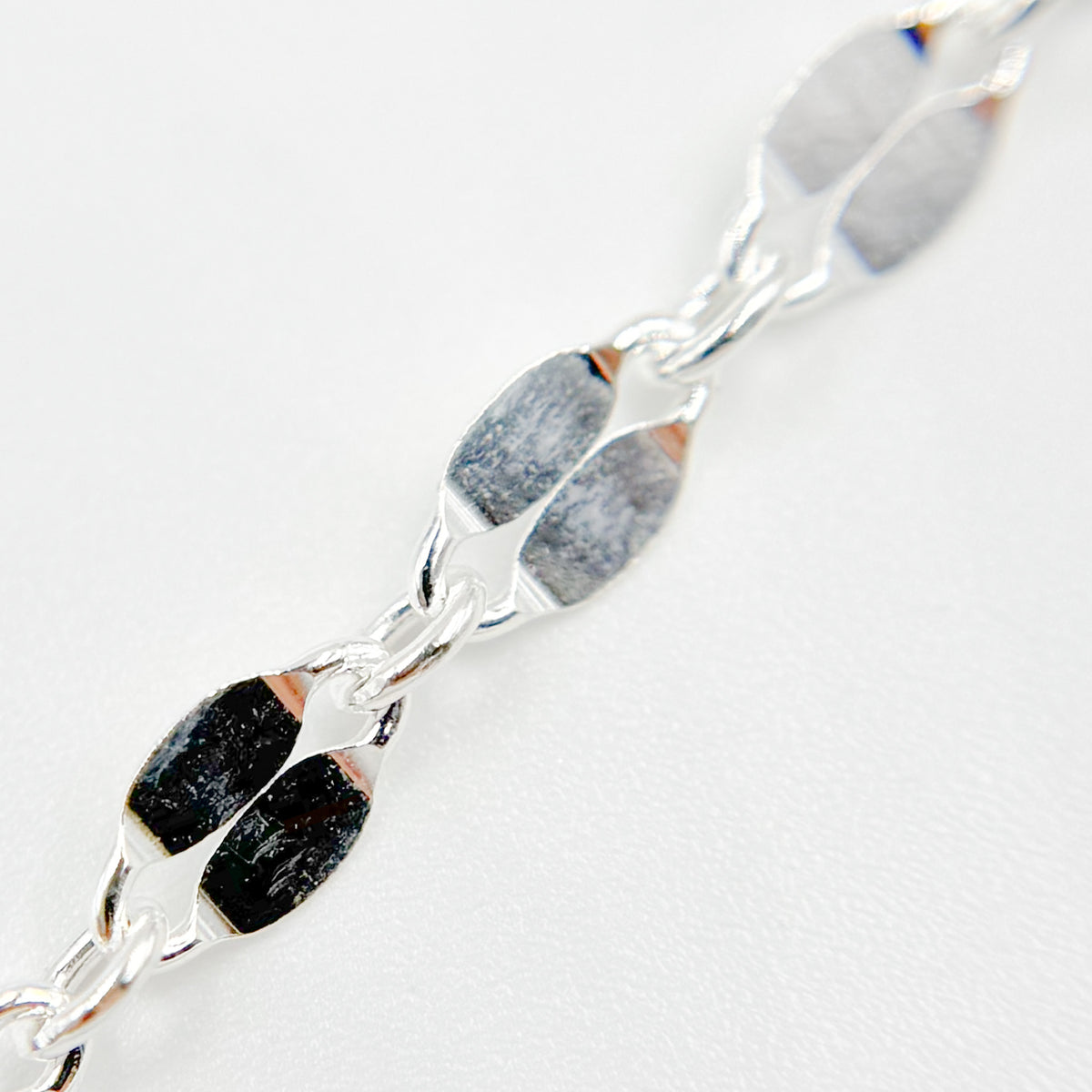 Sterling Silver Flat Marina Link Chain