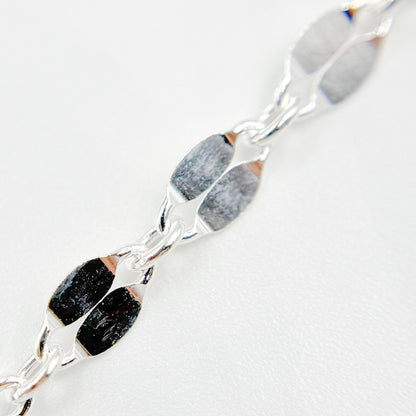 Sterling Silver Flat Marina Link Chain