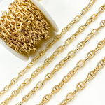 Load image into Gallery viewer, Gold Plated 925 Sterling Silver Gold Plated Textured Marina Chain. V55GP
