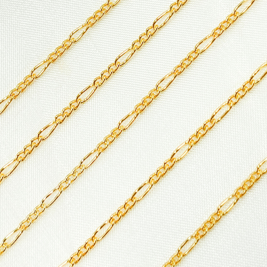 14k Gold Filled Figaro Chain