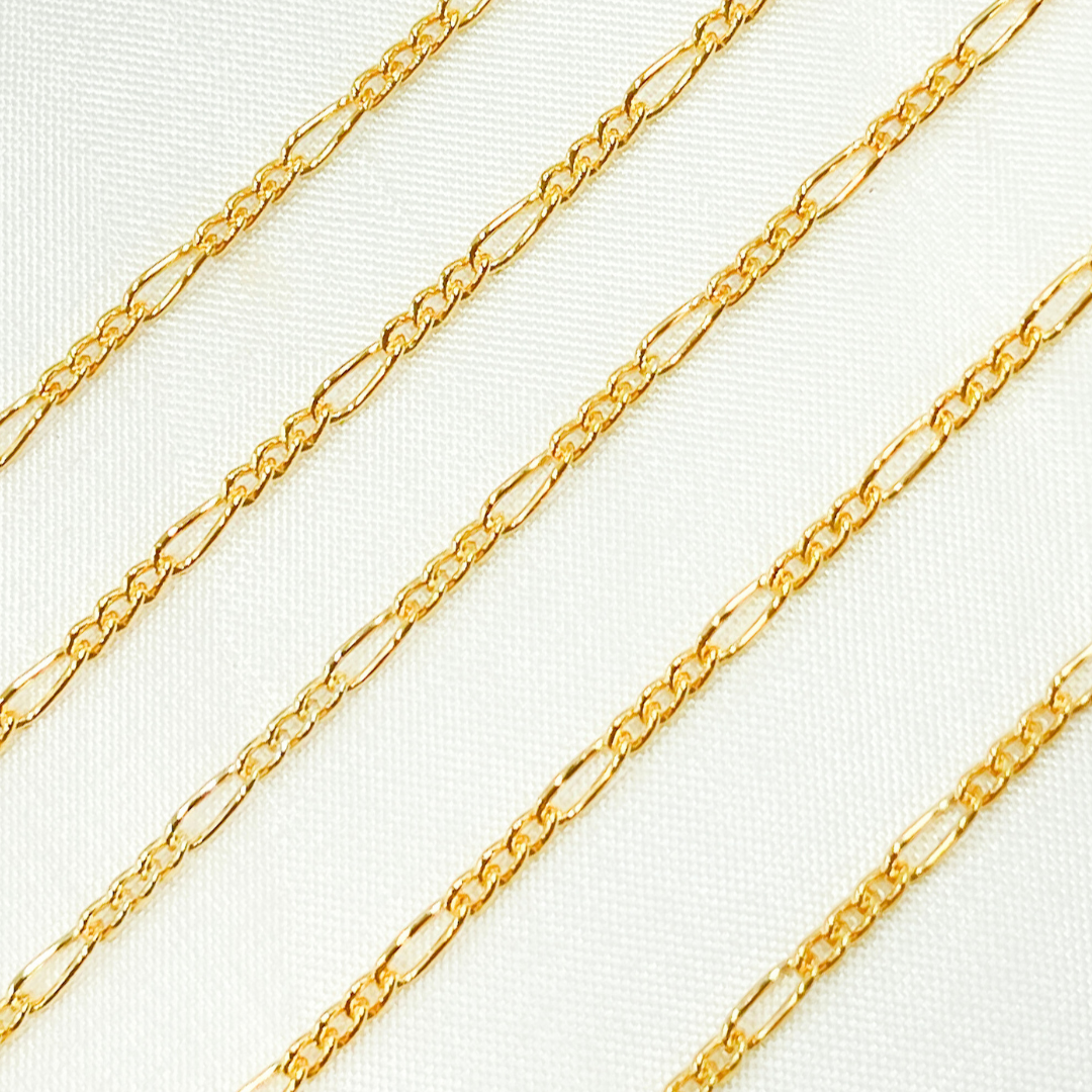 2031CGF. 14k Gold Filled Figaro Chain.