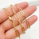 Load image into Gallery viewer, 14k Gold Filled Flat Paperclip Finished Necklace. 4002GF Necklace
