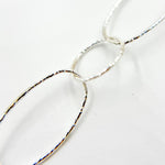 Load image into Gallery viewer, Y31SS. Sterling Silver Diamond Cut Oval Chain
