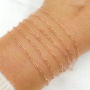 Rose Gold Filled Smooth Paperclip Chain