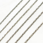 Load image into Gallery viewer, Oxidized 925 Sterling Silver Bar Link Chain. X2OX
