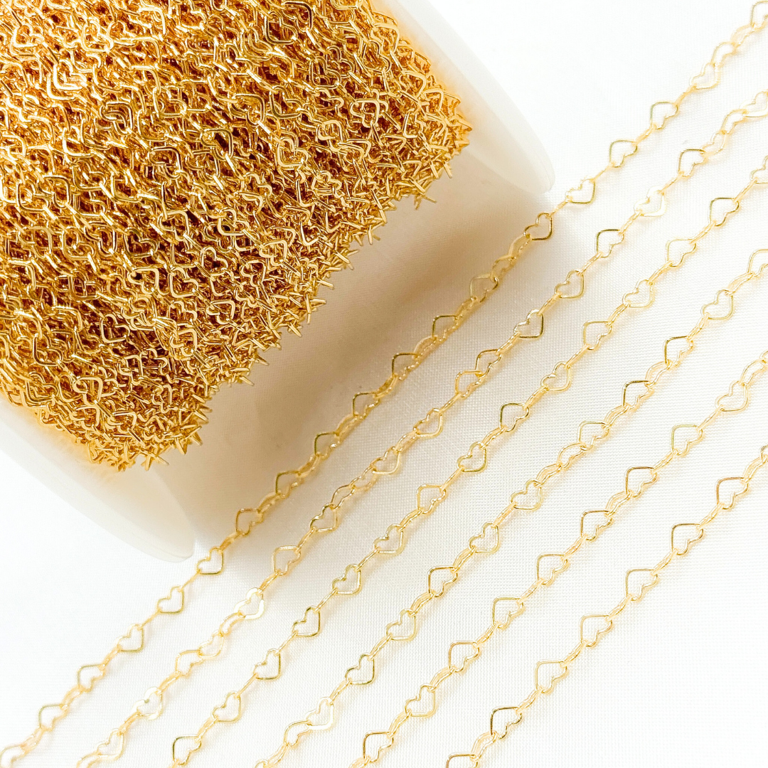 14K Gold Filled Heart Link Chain