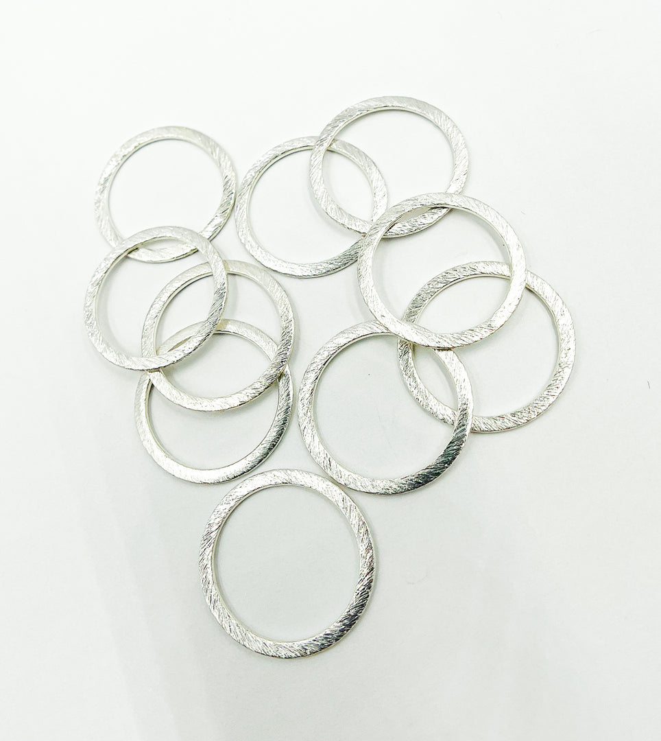 BS3-SS. Sterling Silver Circle 20mm Connector