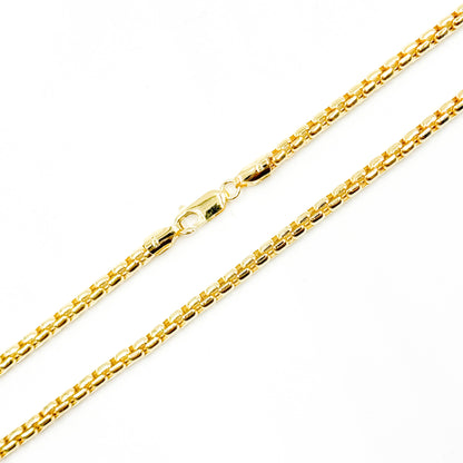 200HIV0934000. 14k Solid Yellow Gold Venetian Box Link Chain