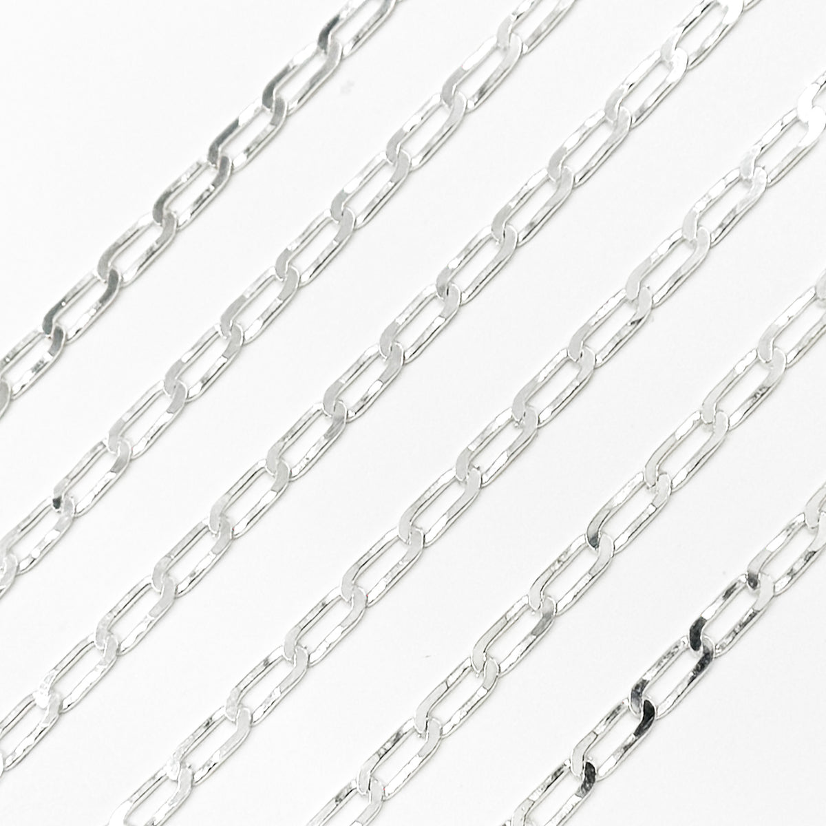 Sterling Silver Flat Curb Chain