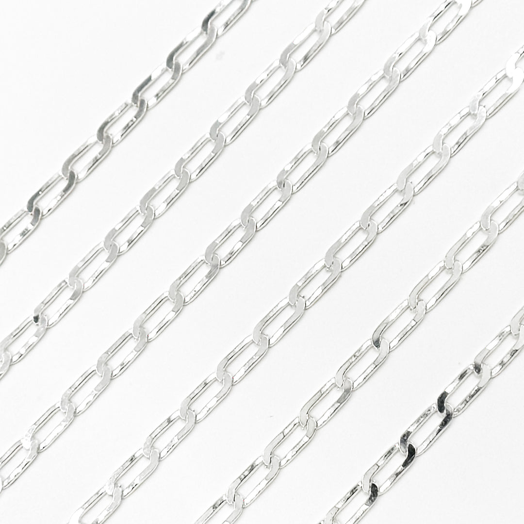 Sterling Silver Flat Curb Chain