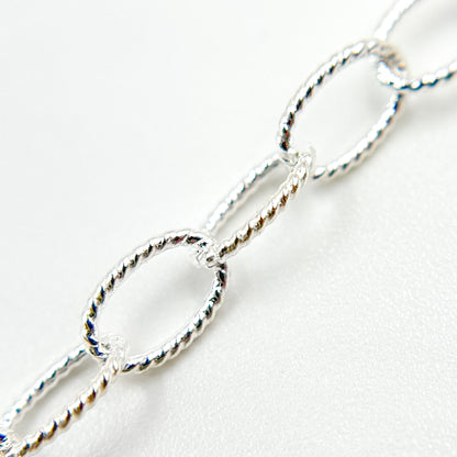 Sterling Silver Twisted Cable Chain