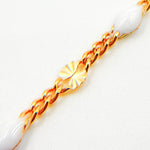 Load image into Gallery viewer, Gold Filled White Color Enamel Marina Link Chain
