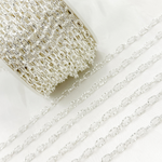 Load image into Gallery viewer, Sterling Silver Diamond Cut Cable Link Chain