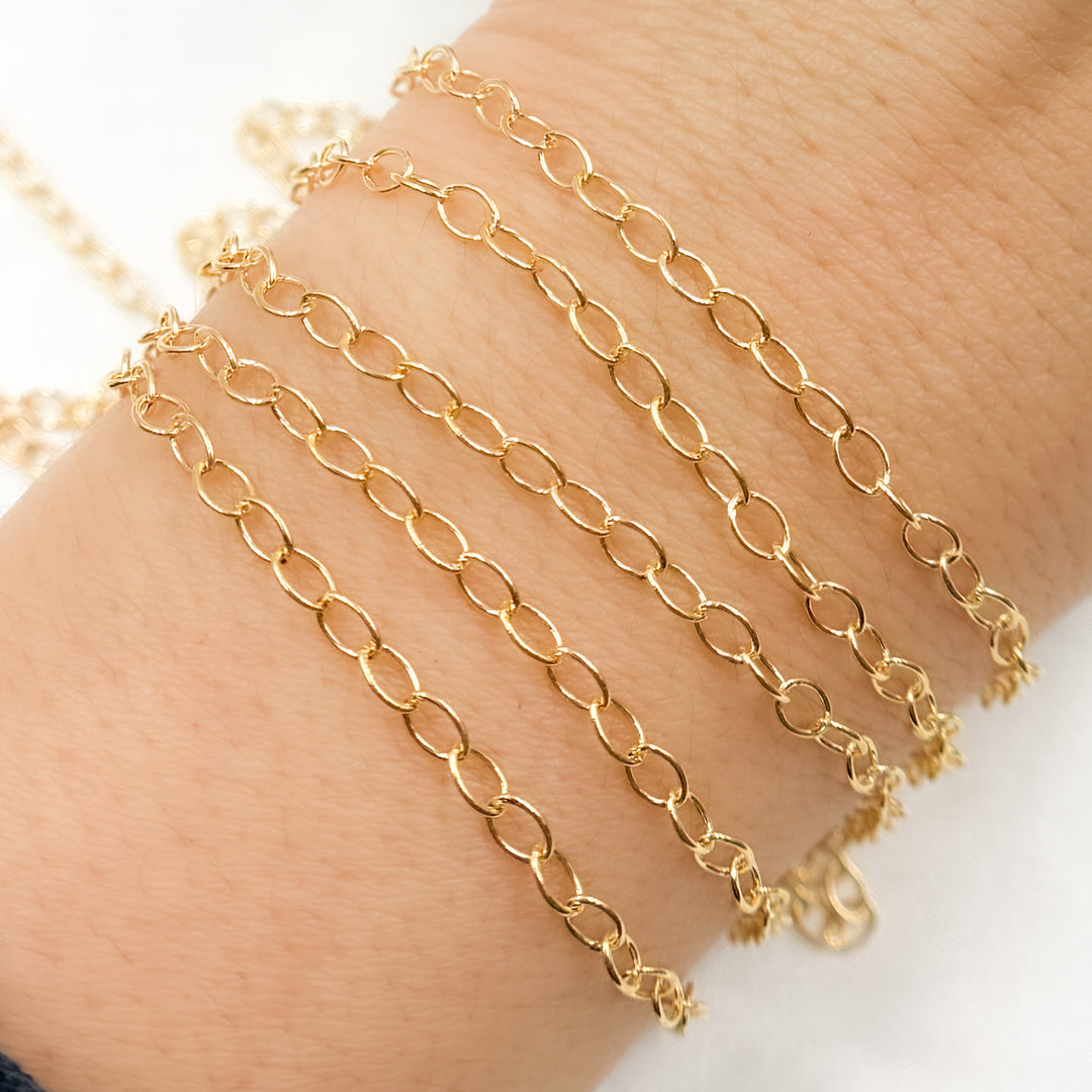 Gold-Filled Smooth Cable Chain. 2208DR