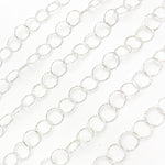 Load image into Gallery viewer, Y96SS. Sterling Silver Diamond Cut Round Link Chain
