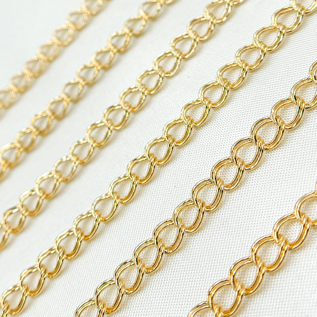 21PCGF. 14k Gold Filled Double Curb Chain