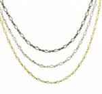 Load image into Gallery viewer, Cubic Zirconia Pear Shape Connected Chain.
