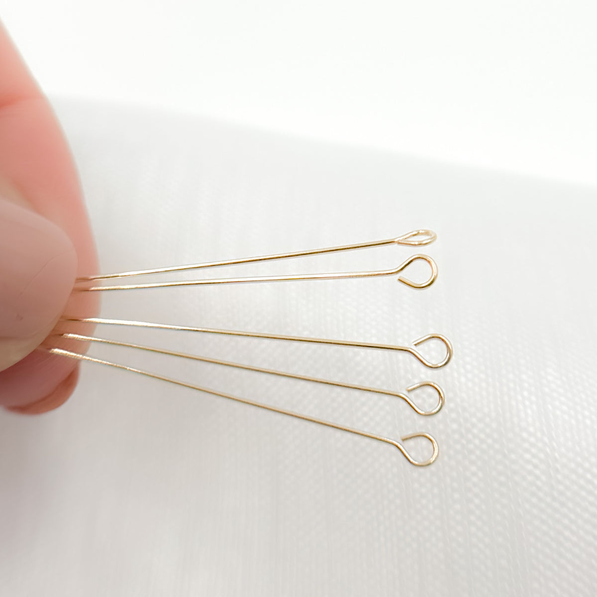 Gauge Gold-filled Eye Pin 1.5 Inch Headpin