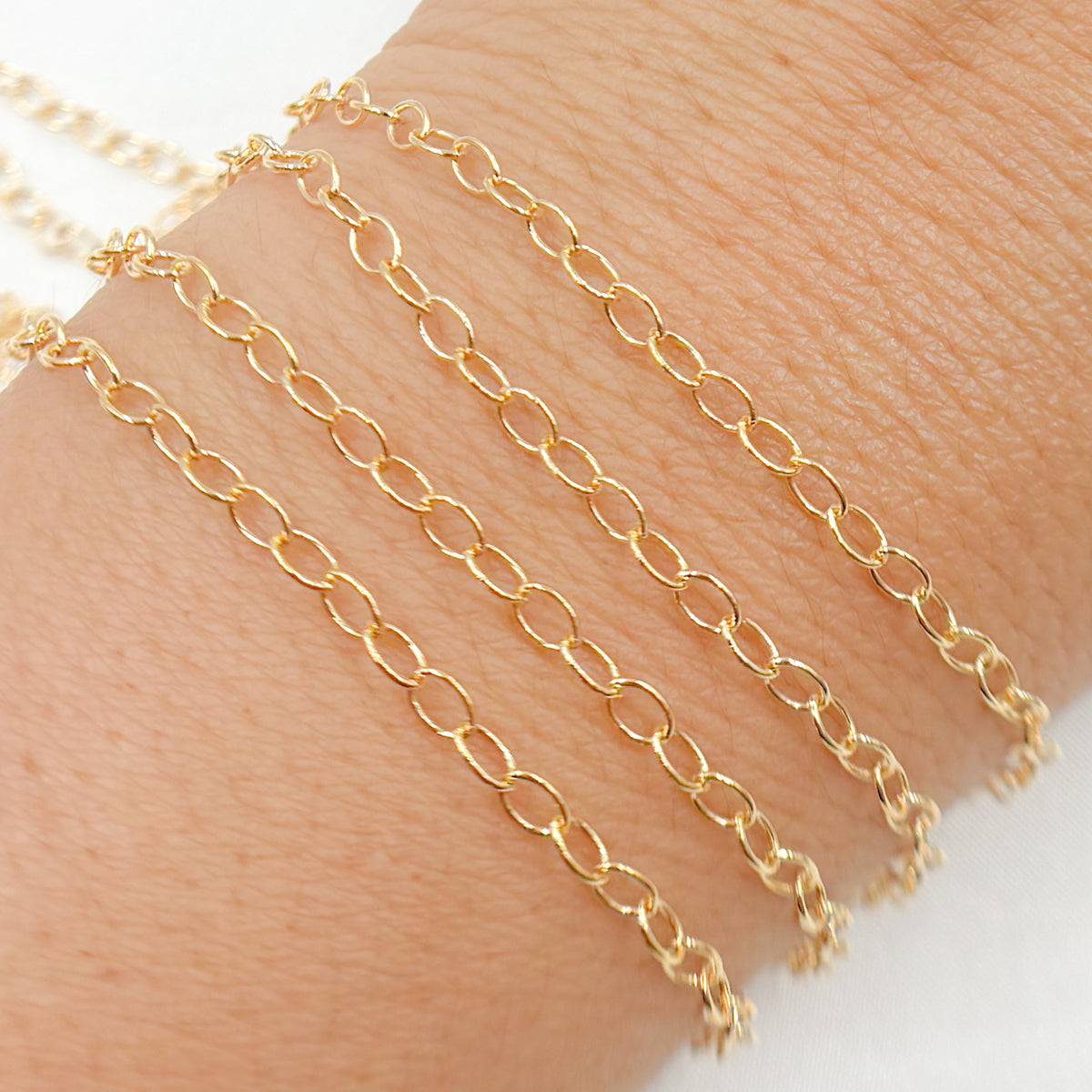 14K Gold-Filled Smooth Cable Chain