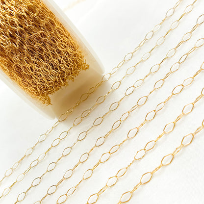 14K Gold Filled Rhomb Link Chain