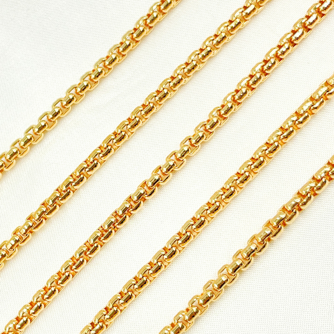 14k Gold Filled Smooth Box Chain. 420GF