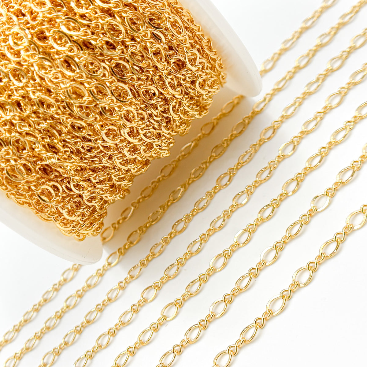 274GF. 14k Gold Filled Oval and Infinity Link Chain