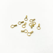 14K Gold Filled Crimp End Cap with Ring 1mm & 1.4mm
