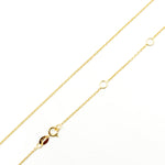 Load image into Gallery viewer, 030R01LGJ08018K. 18K Solid Gold Cable Chain with Extender
