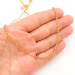 Load image into Gallery viewer, Gold Pated Sterling Silver Rolo Necklace
