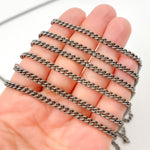 Load image into Gallery viewer, Sterling Silver Oxidized Curb Chain