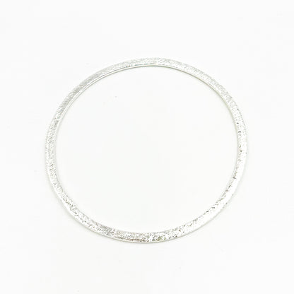 40MM White Sterling Silver Ring Connector