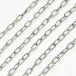 Load image into Gallery viewer, Oxidized 925 Steeling Silver Diamond Cut Cable Link Chain
