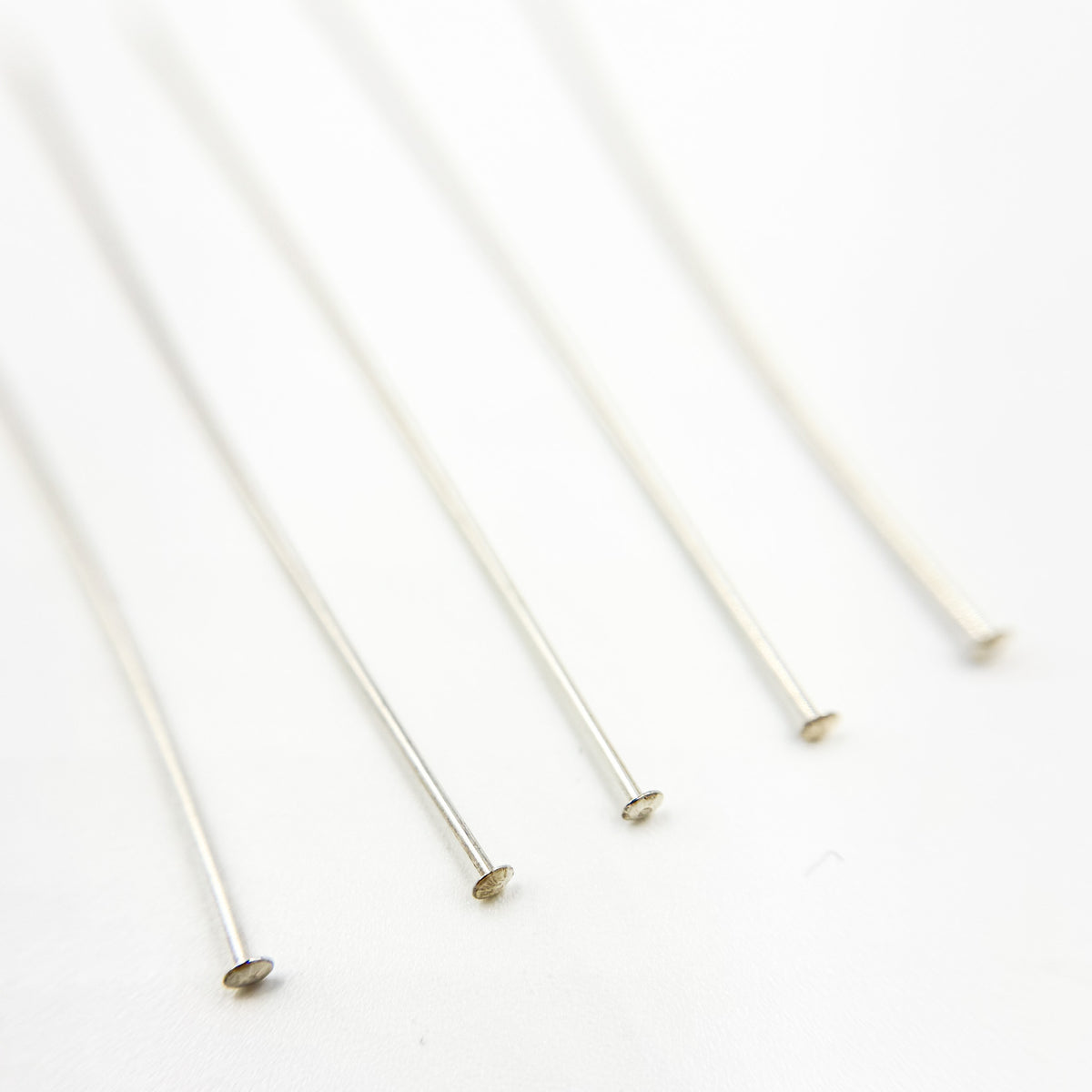 Gauge Sterling Silver Flat 2 Inch Headpin