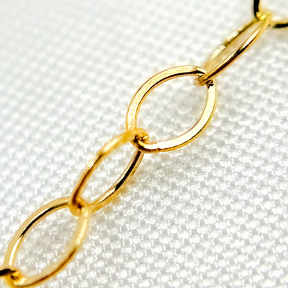 14K Gold Filled Flat Oval Link Chain