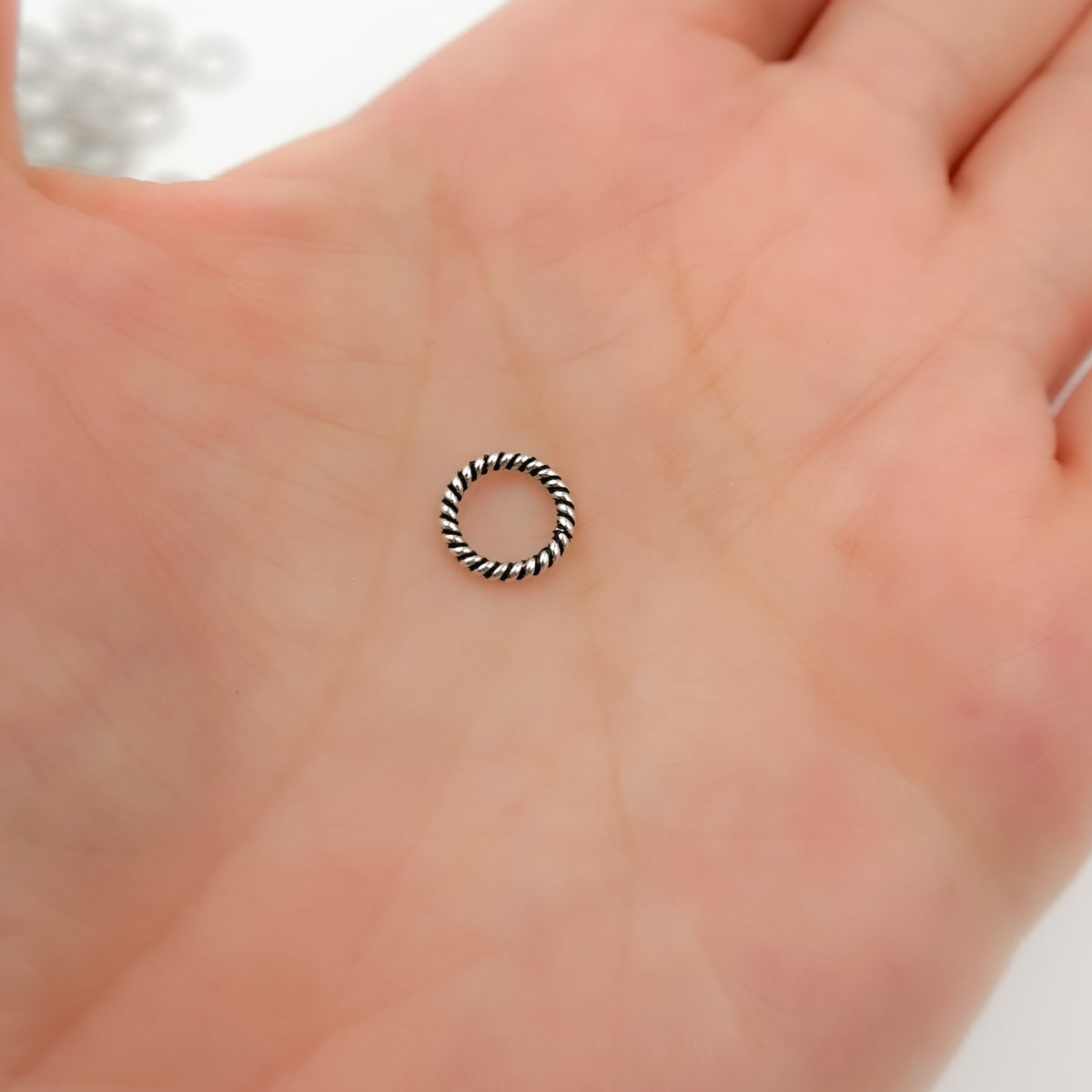 Gold Plated Twisted Jump Ring