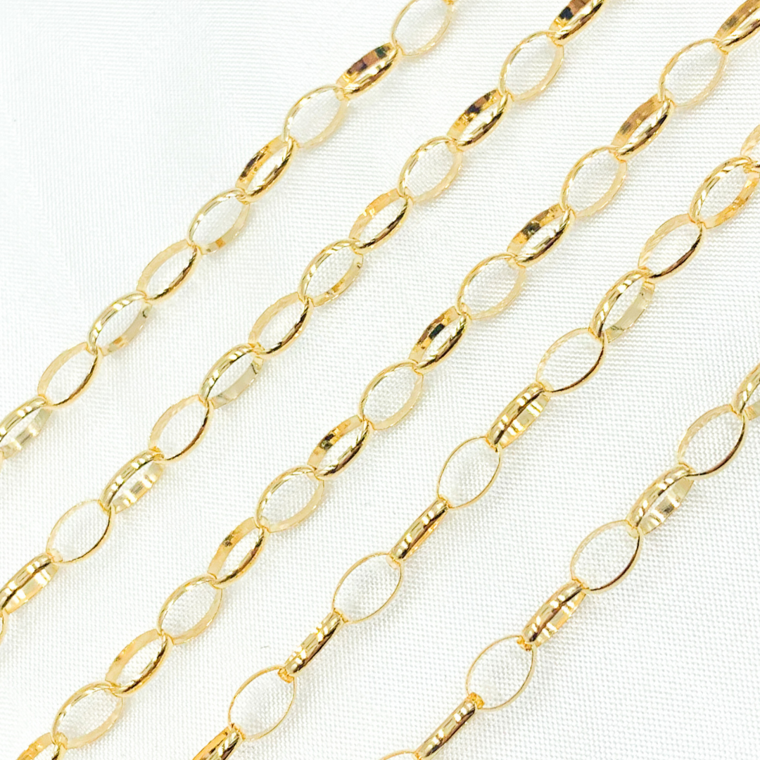 14K Gold Filled Oval Link Chain. 606GF