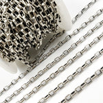 Load image into Gallery viewer, 921OX. Oxidized Sterling Silver Smooth Oval Chain

