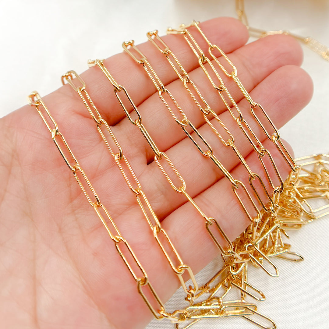 4002GF. 14K Gold-Filled Smooth Paperclip Chain