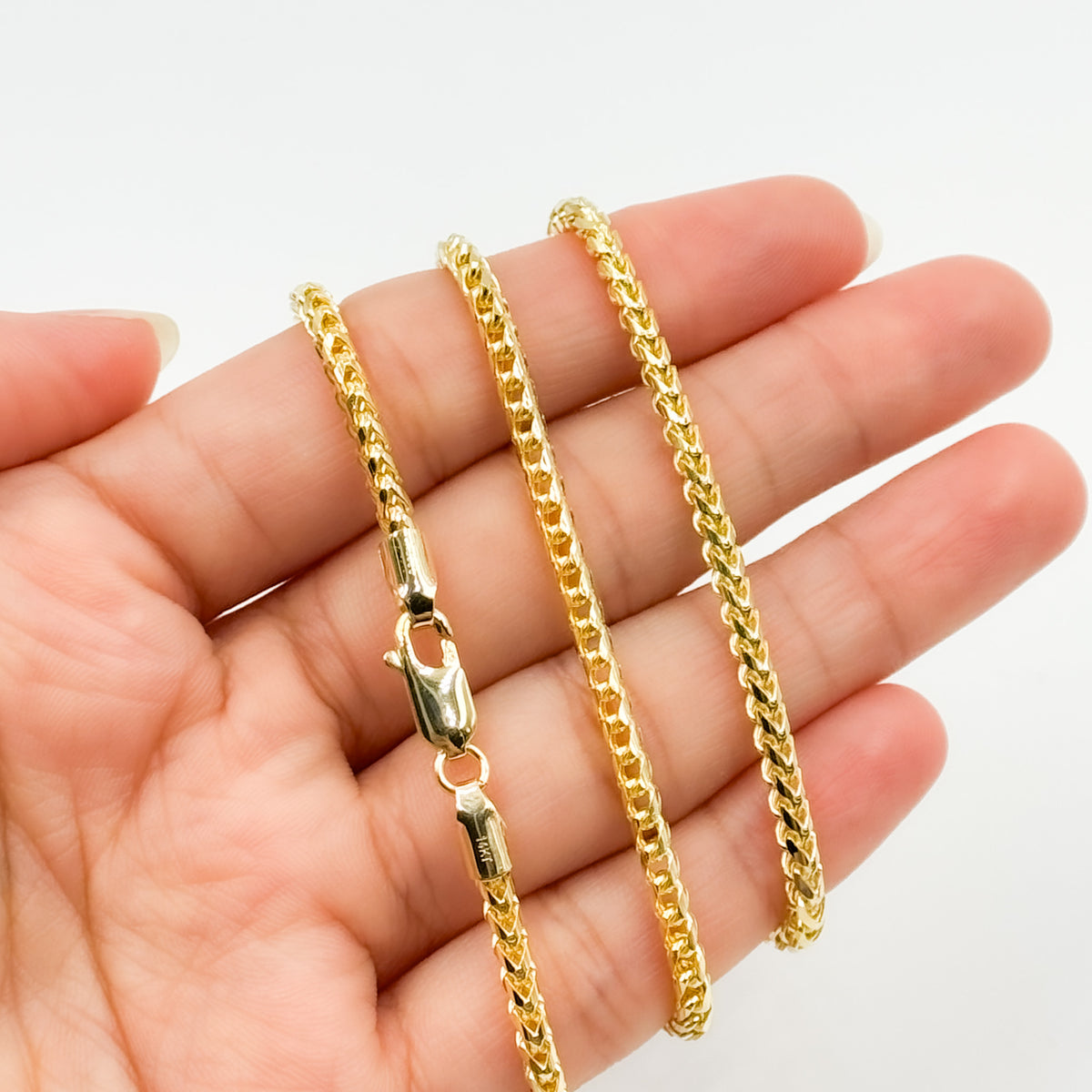 Buy Now Solid Yellow Gold Wheat Chain