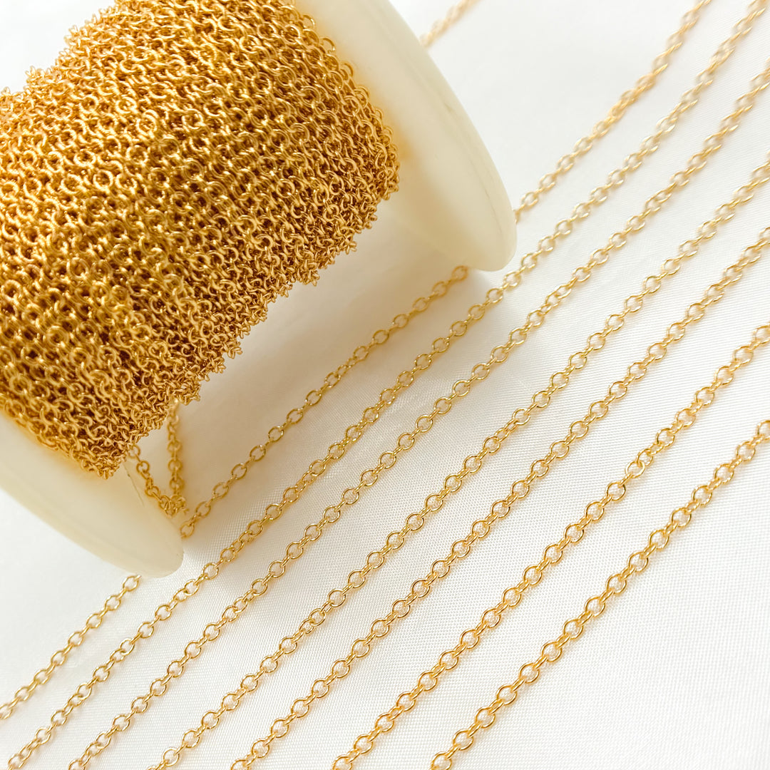 1916F. 14K Gold-Filled Cable Chain