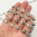 Load image into Gallery viewer, SIL19. Silverite Oval Shape Sterling Silver Wire Chain
